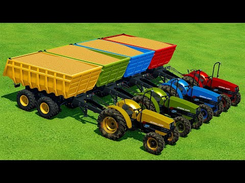 HARVESTING AND LOAD WHEAT WITH UNIVERSAL UTB TRACTORS – Farming Simulator 22