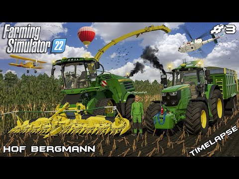 Harvesting CORN SILAGE with MrsTheCamPeR | Hof Bergmann | Farming Simulator 22 | Episode 3