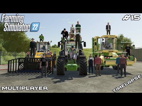 Harvesting GRASS SILAGE in UK🇬🇧 | Calmsden Farm | Farming Simulator 22 Multiplayer | Episode 15
