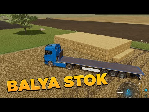 HAYVANLAR İÇİN SAMAN STOGU YAPIYORUZ | FARMİNG SİMULATOR 2022 | fs 22 saman balyası