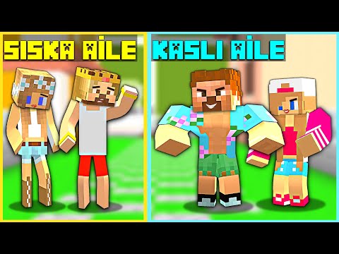 HER ŞEY TERSİNE DÖNDÜ FAKİR AİLESİ KASLI, ZENGİN AİLESİ SISKA OLDU! 😱 – Minecraft