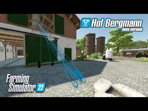 Hof Bergman 🐈 Cinta TRANSPORTADORA de PACAS y SACOS – FARMING SIMULATOR 22 | GAMEPLAY ESPAÑOL