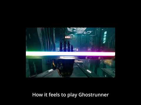 How it feels to play Ghostrunner VS How you actually play #shorts