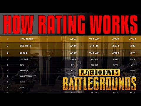 How Rating Works | PlayerUnknown's Battlegrounds