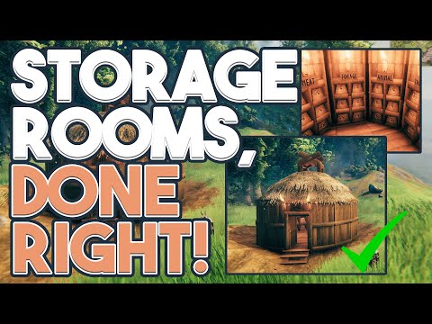 How to Build an Organised Storage House System  | Valheim