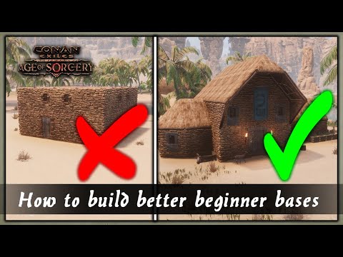 HOW TO BUILD BETTER BEGINNER BASES [SPEED BUILD] – CONAN EXILES