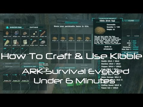 How To Craft & Use Kibble [ARK Survival Evolved]