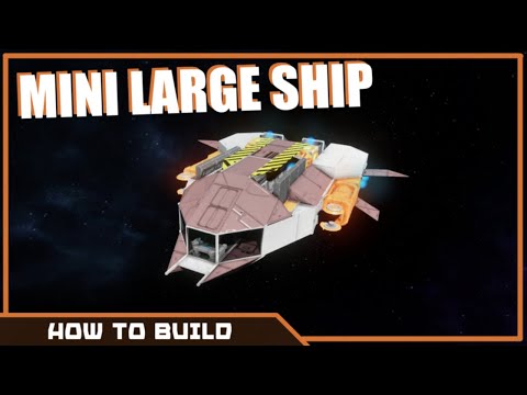 How to DESIGN a Small Large Ship | FULLY FUNCTIONAL! (Space Engineers)