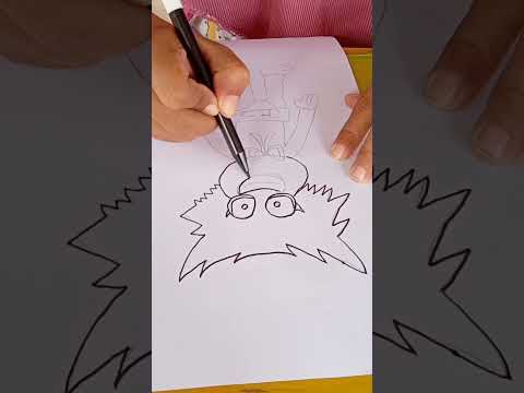 how to drawing little Huggy wuggy