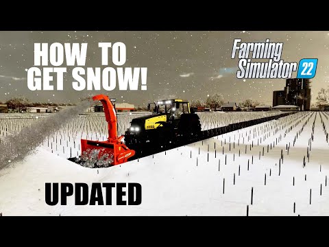 HOW TO GET SNOW in Farming Simulator 2022 – UPDATED VERSION | It's Pretty Easy | PS4, PS5 & Xbox