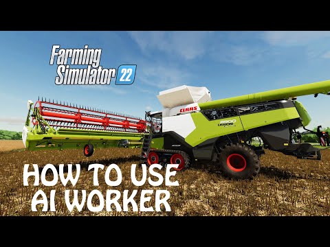 HOW TO USE AI WORKER in Farming Simulator 2022 – This is something awesome | PS4 & PS5 & Xbox | FS22