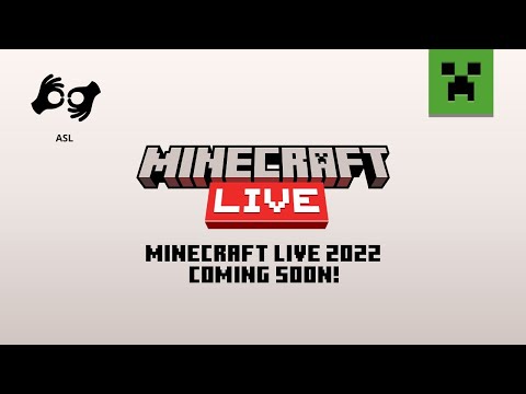 [AMERICAN SIGN LANGUAGE] Minecraft Live 2022: Coming soon!