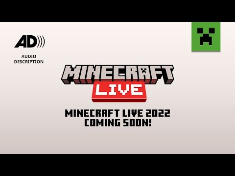 [AUDIO DESCRIPTION] Minecraft Live 2022: Coming soon!