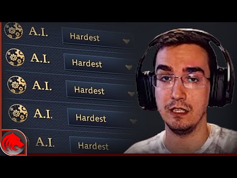 HRE 1 vs 7 HARDEST AI in Age of Empires 4