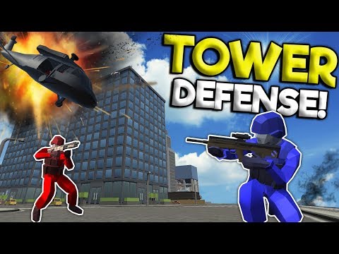 HUGE TOWER DEFENSE CITY BATTLE & AIRSTRIKE MOD! – Ravenfield Gameplay – Airstrike A10 Mod