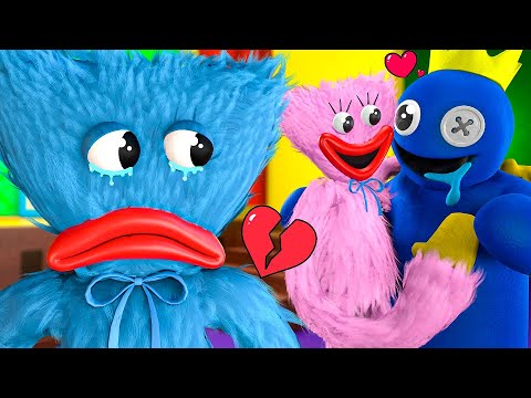 Huggy Wuggy So Sad With BLUE! – Roblox Rainbow Friends Animation