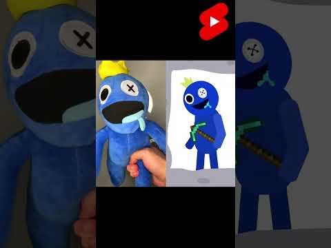 Huggy Wuggy VS Blue 😂💎 Rainbow Friends Roblox #shorts #rainbowfriends #huggywuggy