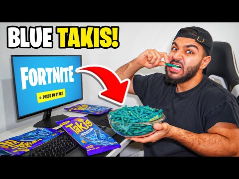 I Ate BLUE TAKIS For Every Kill In Fortnite…