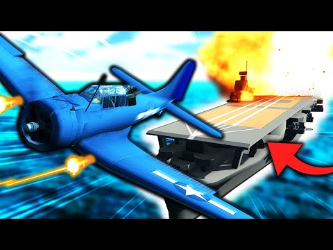 I Must Sink this GIANT JAPANESE AIRCRAFT CARRIER in Ravenfield WW2