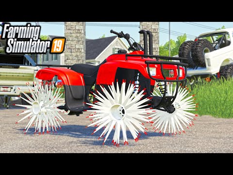I PUT REAPER WHEELS ON A FOURWHEELER | (ROLEPLAY) FARMING SIMULATOR 2019