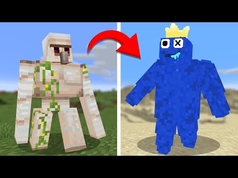 I remade every mob into Rainbow Friends in Minecraft