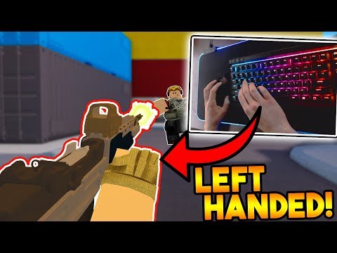 I TRIED PLAYING ARSENAL LEFT HANDED… (ROBLOX)
