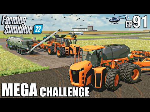 I Used The MOST OVERPOWERED Seeder in FS22 | MEGA Challenge | Farming Simulator 22 #91