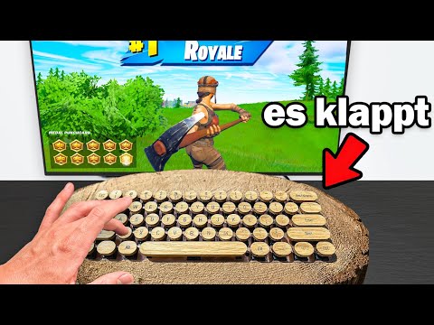 ich spiele die HOLZ TASTATUR in Fortnite 😱 (ich raste aus..)