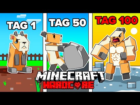 Ich überlebe 100 TAGE als ZIEGE in Minecraft Hardcore!
