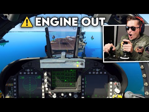 IMPOSSIBLE AIRCRAFT CARRIER LANDINGS (ENGINE OUT) – Microsoft Flight Simulator Top Gun DLC