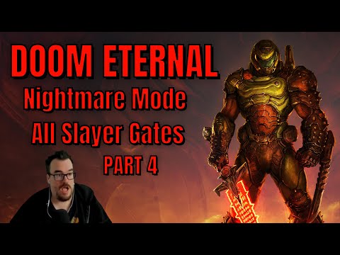INTENSE – DOOM Eternal Longplay Part 4 – All Slayer Gates / Nightmare Mode