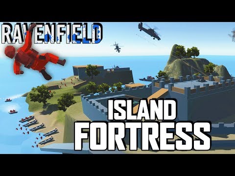 INVINCIBLE ISLAND FORTRESS!  Amazing Castle Island Map (Ravenfield Early Access Beta Gameplay