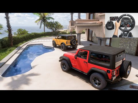 Jeep Wrangler And Ford Bronco | Forza Horizon 5 | Logitechg29 gameplay