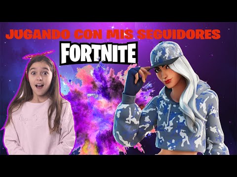 Jugando a Fornite con mis seguidores….