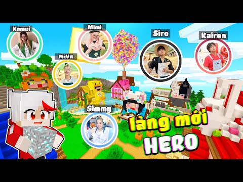 Kairon Và Hero Team Có Làng Mới !? | HERO TEAM Chuyển Nhà Mới Và Xây Dựng Làng Trong Minecraft 😱