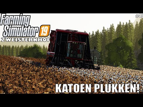 'KATOEN PLUKKEN!' Farming Simulator 2019 Zweisternhof #43