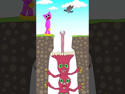 Kissy Missy and Huggy Wuggy outwit the Beast  | Funny Animation 🤣🤣🤣 #shorts