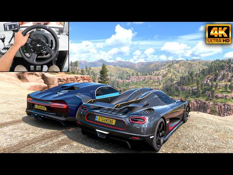 Koenigsegg One:1 & Bugatti Chiron | Forza Horizon 5 | Thrustmaster T300RS gameplay