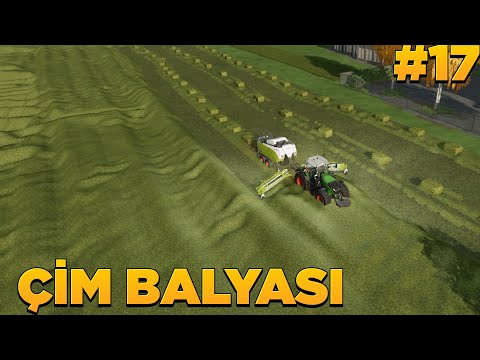 KOYUNLAR İÇİN YÜZLERCE TON ÇİM BALYASI YAPTIM | FARMİNG SİMULATOR 2022 | fs 22 balya
