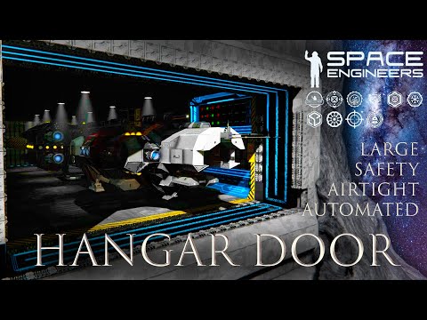 Large Automated Hangar Door | Space Engineers Hangar Doors #02