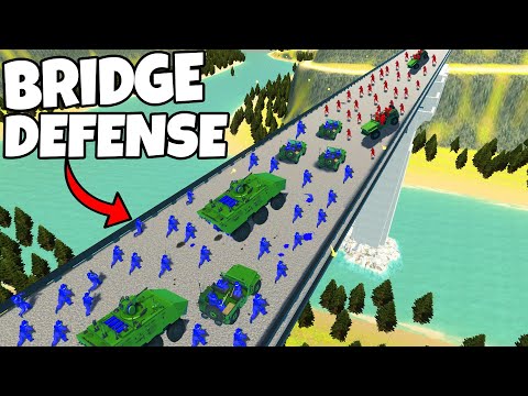 Largest Military BRIDGE DEFENSE Ever! – Ravenfield: Battle Simulator