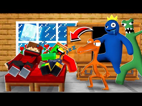 LES RAINBOW FRIENDS M'ESPIONNENT PENDANT QUE JE DORS SUR MINECRAFT !