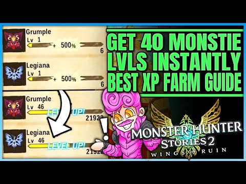 Level Monsties FAST – +46 Levels Instantly – Best Methods Guide & Tricks – Monster Hunter Stories 2!