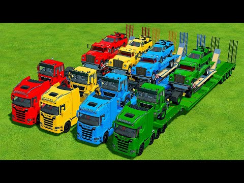 LOAD ATV WITH CARS IN TRUCKS AND MEGA TRUCKS – Farming Simulator 22