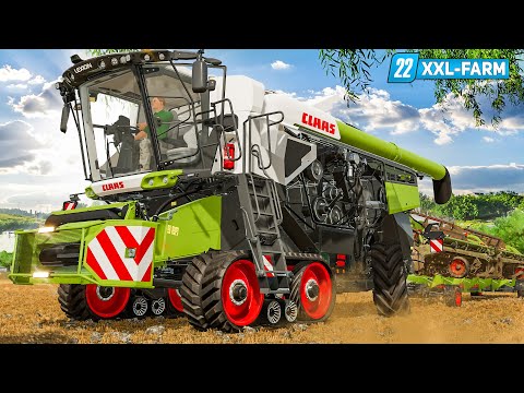 LS22 XXL Farm #38: Erntestart: Neuer CLAAS LEXION 8700 im Einsatz! | FARMING SIMULATOR 22