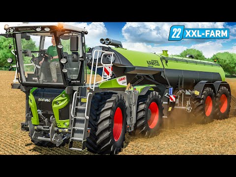 LS22 XXL Farm #43: Gärrest ACTION mit dem CLAAS Saddle Trac! | FARMING SIMULATOR 22
