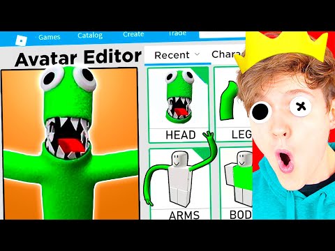 Making *GREEN* RAINBOW FRIENDS A ROBLOX ACCOUNT!? (iPHONE 14 GOT HACKED!)