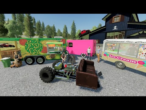 Making TONS of money with ice cream truck | Farming Simulator 22