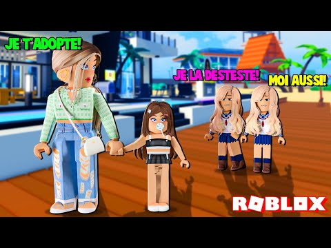 MAMAN A TROUVÉE UNE FILLE ABANDONNÉE, LES SOEURS JUMELLES SONT JALOUSES! (Roblox roleplay)