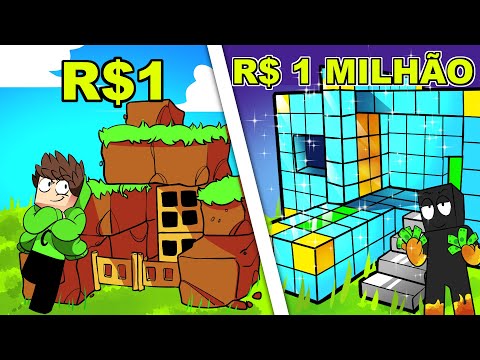 MANSÃO de R$1 vs MANSÃO de R$1.000.000,00 no Minecraft